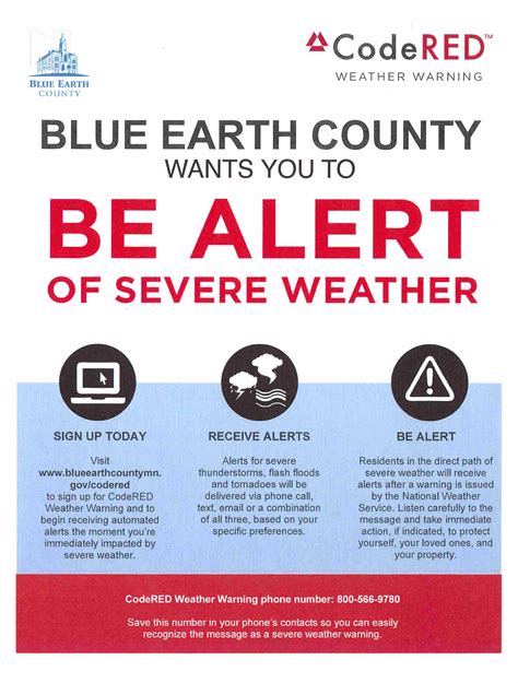 Codered weather warning. CodeRED alerts may be implemented in situations such as police activity in the area, wildfires or other emergency incidents. However, the system does not include weather alerts. The Town encourages our residents to stay tuned to weather radios and local media for information during severe weather. 