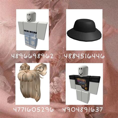 Codes for bloxburg clothes. 3.8K 368K views 3 years ago Hello beauties!😍 So today I gave you some of my favorite codes for aesthetic outfits that you can use on bloxburg. ...more ...more Aesthetic Hats, hair and bag... 