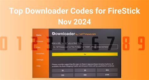 Codes for firestick downloader.  These codes are compatible with all FireStick In d...