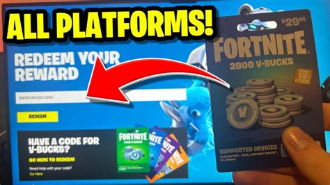 FORTNITE 1000 2800 5000 13500 V-Bucks GIFT CARD FULL SET UK Edition (NO  V-BUCKS) 