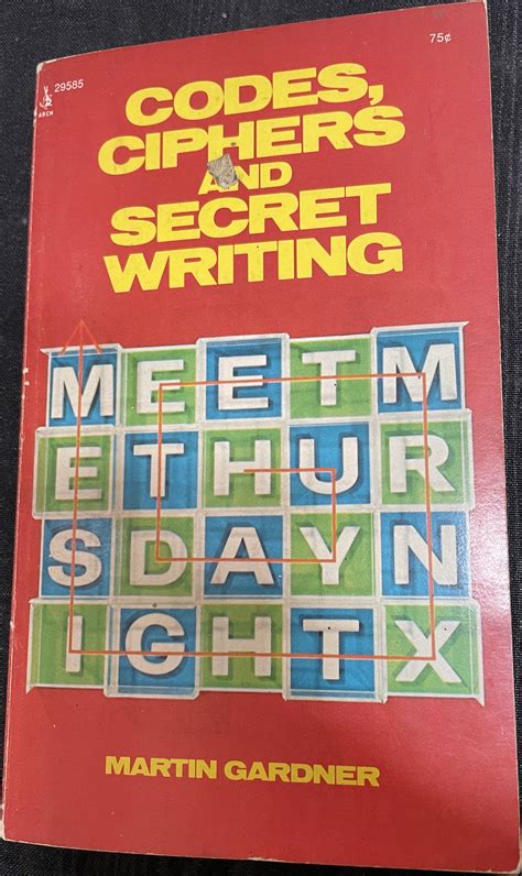 Full Download Codes Ciphers And Secret Writing By Martin Gardner