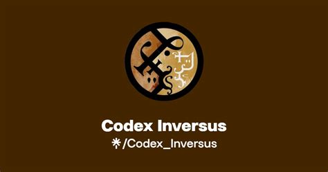 Codex_Inversus (@CodexInversus) / Twitter