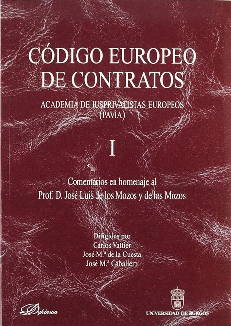 Codigo europeo de contratos: academia de iusprivatistas europeos (pavia). - On cooking a textbook of culinary fundamentals study guide.
