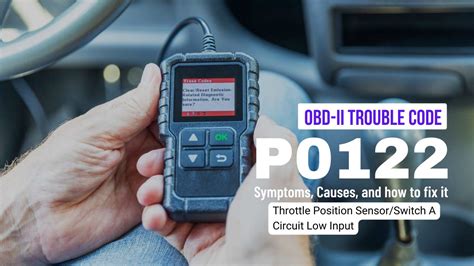 Codigo p0122.  The PCM is responsible for logging this code when the input doesn&rsqu...