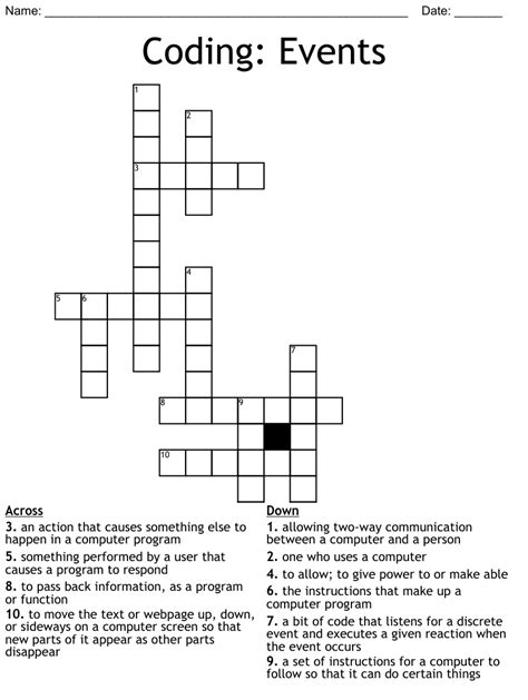 Coding Crossword WordMint