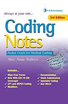 Read Online Coding Notes Pocket Coach For Medical Coding By Alice Anne Andress