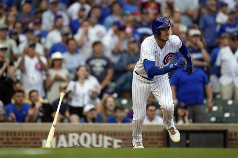 Cody Bellinger drives in 4 runs as the Cubs top the Cardinals 8-6 on a rainy day at Wrigley