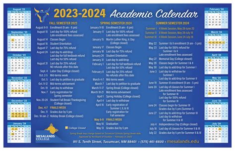 Coe College Academic Calendar