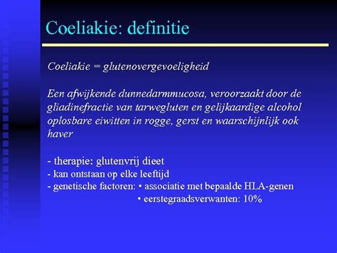 Coeliakie definitie