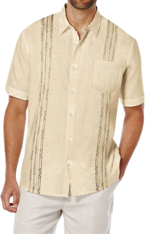 Casual resort wear for men COOFANDY Mens linen cruise vacation shirts. . Cofandy