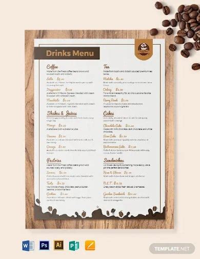 Coffee/Cafe Menu 35+ Free Templates in PSD, EPS Documents Download