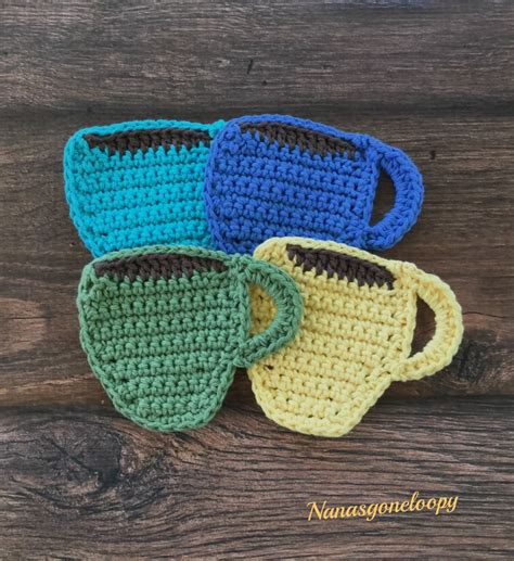 Coffee Cup Coaster Crochet Pattern