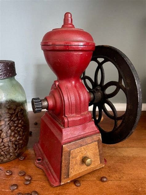 Coffee Grinder Red - Etsy