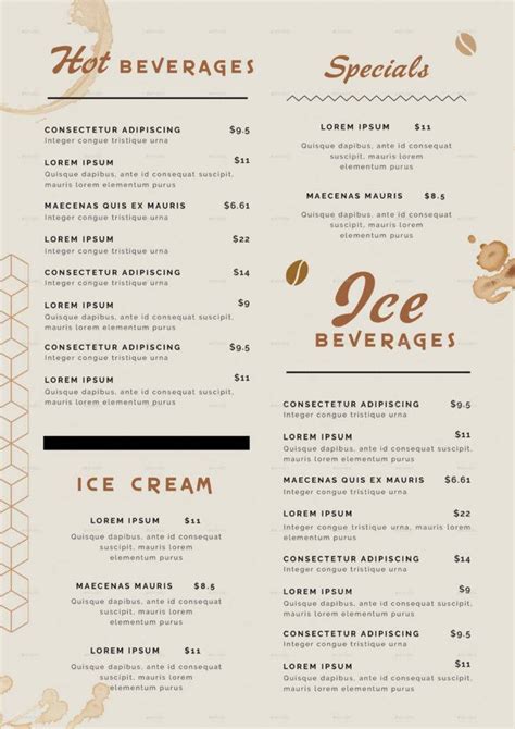 Coffee Menu 15+ Examples, Format, Pdf Examples