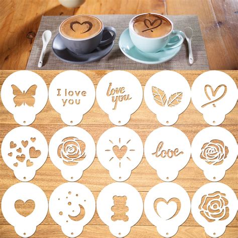 Coffee Stencil Template