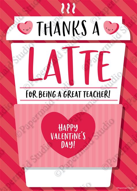 Coffee Valentine Teacher - Etsy