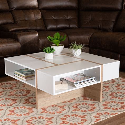 Coffee table modern. Glass Coffee Tables: Modern and elegant, glass coffee tables create an open, airy feel in a room. Whether with a metal or wooden base, the transparent surface adds a touch of sophistication, making these tables perfect for smaller spaces, as they visually expand the room. Bamboo Coffee Tables: Sustainable and eco-friendly, … 