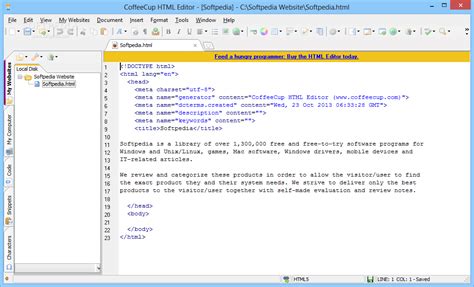 CoffeeCup HTML Editor for Windows