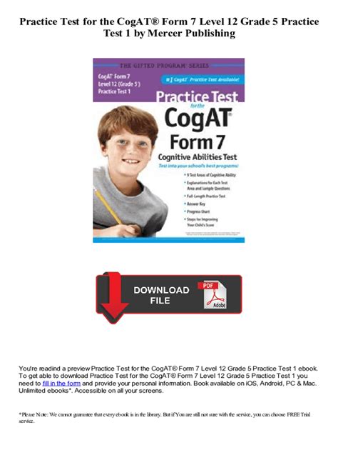 Cogat Practice Test and Sample Questions Test Prep Express Fill out