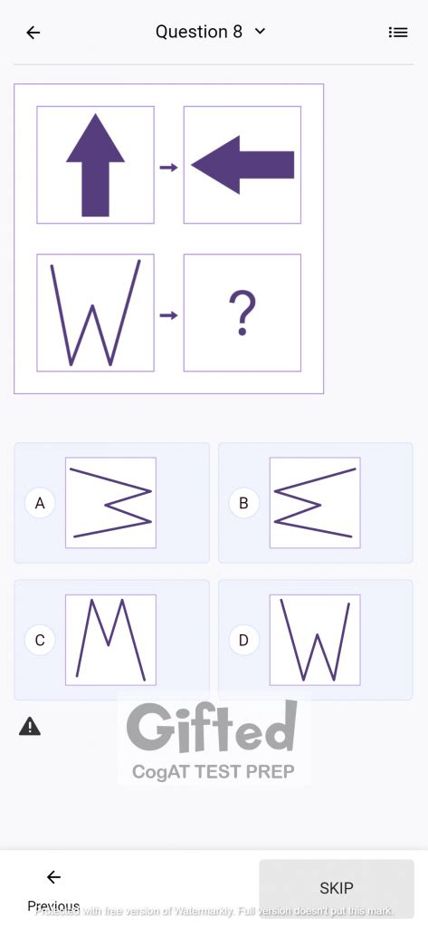 Cogat kindergarten practice test.  Includes instructions for parents and guardians.  Get free Co...