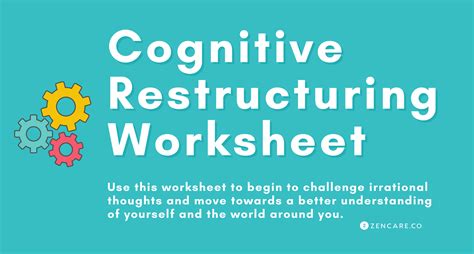 Cognitive Restructuring Worksheet Zencare Blog Worksheets Library