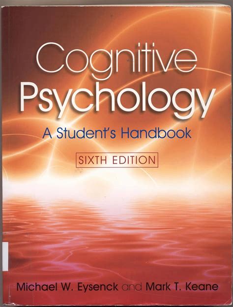 Cognitive psychology a students handbook 6th edition by eysenck michael keane mark t on 09022010 6th sixth edition. - Titolo manuale soluzioni di microeconomia autore david besanko.