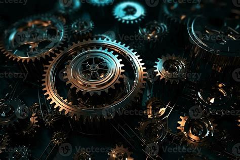 Cogs and Gear Wheel Mechanisms Stock Photo Image of abstraction