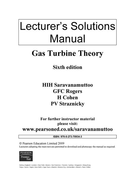 Cohen solutions manual gas turbine theory. - A practical guide to executors and administrators by richard matthews.
