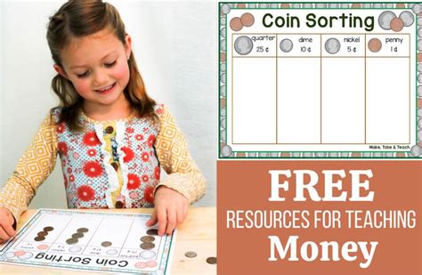 Coin Sorting FREEBIE! Learning money skills Make Take & Teach Math