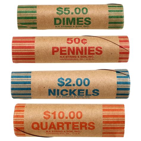 Nested Preformed Half Dollar Tube Coin Wrappers. Item: 2107. Retail: $34.50. < Prev. 1. 2. Next >. Coin wrappers and currency straps are color coded to Federal Reserve and ABA standards. Tubular paper coin wrappers have one end pre-crimped for easy use in coin counters and coin tubes.. 
