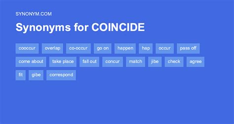 Coincide antonym. Things To Know About Coincide antonym. 