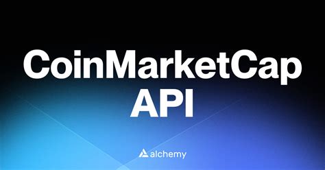 Coinmarketcap api v3. NET Web API, and JavaScript.  With this API, you can retrieve real...