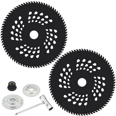 Cokacot 2 Pack 8 Inch x 80T Brush Cutter Blades Kit, Circular