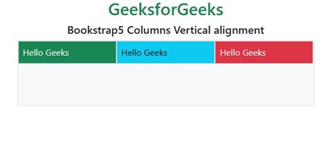 Col vertical align bootstrap 5.  Bootstrap5 Columns I assumed, that unlike when using table it s...