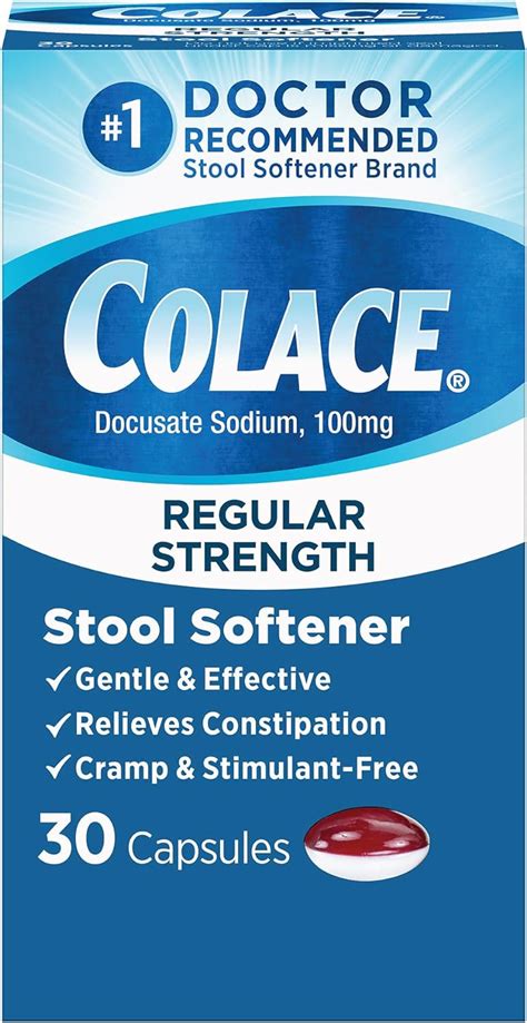 Colace Stool Softener, 100 mg, Capsules, 30 capsules Rite Aid