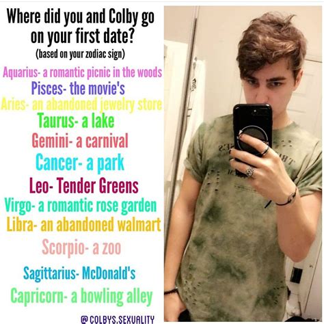 Colby Brock Biography Birthday: January 2, 1997 - now age 27 years in 2024.What celebrities are born on January 2? Who is it?: INSTAGRAM STAR Height: 5 feet 11 inches Weight: 156 pounds or 71 kg Zodiac sign: Capricorn.More Capricorn Celebrities Capricorn is reliable and pragmatic. The organizational skills of Capricorns, as well as the ability to plan, elevate them to the very top of the .... 