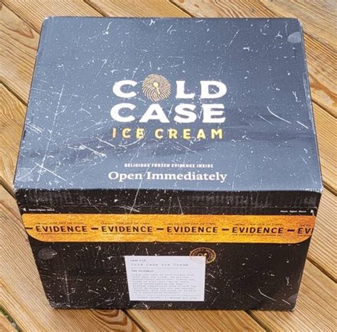 Cold case ice cream. Cold Case Ice Cream isn't some thoughtless, cheap, generic gift. It's a uniquely fun and mysterious experience. It is pure joy and intrigue in the form of high-end handcrafted ice cream, complete with exclusive mystery games, a gold shovel spoon, criminal flavor profiles, and a custom personalized handwritten note, all arriving in a luxuriously impressive black … 