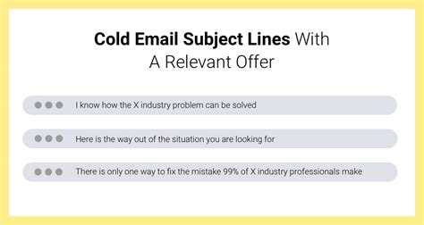 Cold email subject line. Dec 27, 2023 · 4. Write the email. Type in your subject line and the content of your email. After reading this blog post, you already know how to write them in a way that will catch your recipients’ attention. Use snippets to personalize your messages. This way each prospect will get the feeling your email is relevant to them. 5. Schedule the sending time 