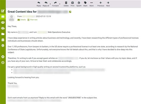 Cold email to a client offering writing services; The Best Cold Email I