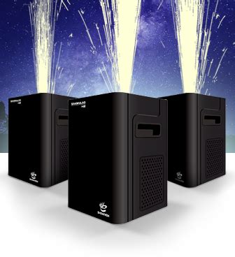 Cold pyrotechnics.  Sparktacular FX Machines provides pyrotechnic simu...