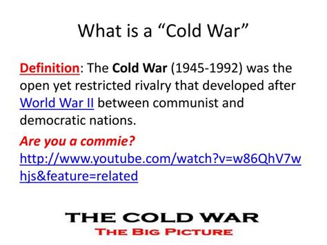 Cold war definition