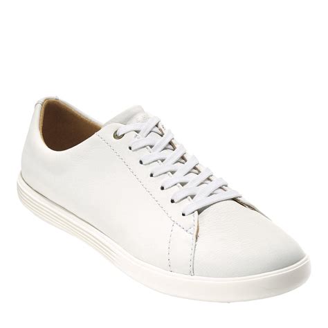5.0 out of 5 stars Cole Haan women’s Grandsport journey sneaker Reviewed in the United States on June 27, 2023 Size: 10.5 Color: Optic White Knit/Chalk Python Print Leather Verified Purchase. 