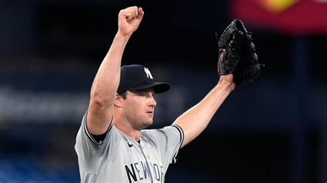 Cole pitches 2-hitter to near ERA title, Judge homers twice and Yankees beat Blue Jays 6-0