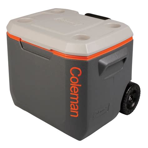 1. Grizzly 400 – ★★★★★. The Grizzly 400 is the best of the best in large coolers. Coming in at a whopping 400-Quart capacity this is one of the biggest coolers on the market. It has a roto-moulded plastic exterior making it extremely tough and with 2+ inches of insulation this thing will keep ice for weeks, not days.. Coleman 50 quart cooler