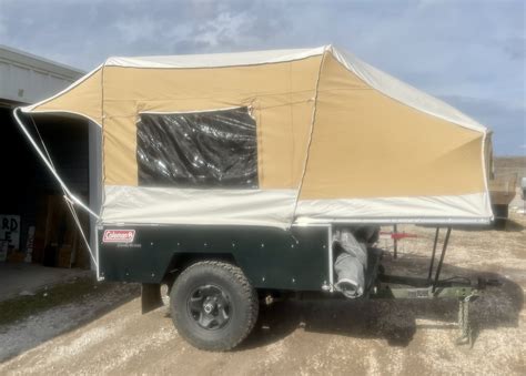 COLEMAN SUN VALLEY Pop Up Camper. for Sale. Pop Up Camper: A lightweight unit with sides that collapse for towing and storage, the pop up camping trailer combines the experience of open-air tent camping with sleeping comforts, basic conveniences and weather protection found in other RVs. Size 15 to 23 feet (when opened].. 