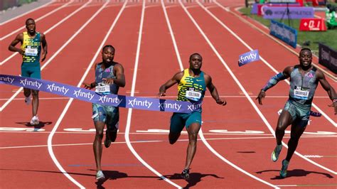 Coleman edges world champion Lyles in the 100m at the Prefontaine Classic