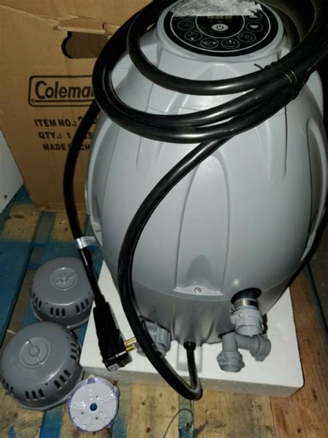Coleman saluspa heating instructions. Coleman 90363E SaluSpa Inflatable Hot Tub Owner’s Manual. View Add to my manuals 12 Pages. Coleman 90363E is a portable inflatable spa with a capacity for 4-6 adults, featuring a massaging turbo blower, a rapid heating system, and a built-in filtration pump for clean and refreshing water. advertisement. Scroll to page 2 of 12. 