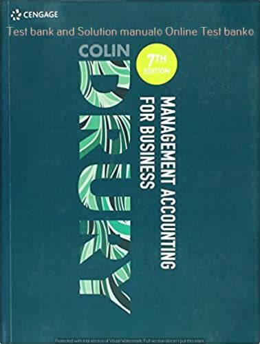Colin drury 7th edition solution manual. - Evaluación económica y social de proyectos.
