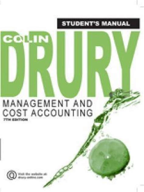 Colin drury cost accounting student manual. - The house on mango street study guide answers.