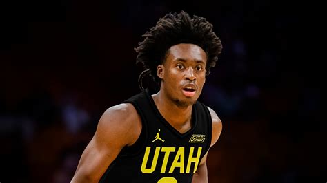 Colin secton. Utah Jazz guard Collin Sexton reacts during a game against the Los Angeles Lakers at Vivint Arena in Salt Lake City on April 4, 2023. | Ryan Sun, Deseret News 